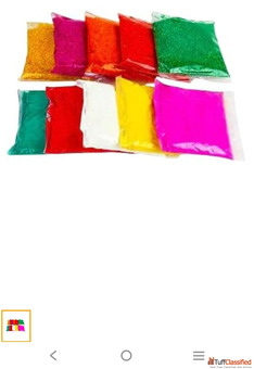 Holi Color Powder Pack Vibrant Festival Colors 10 Assorted Shades