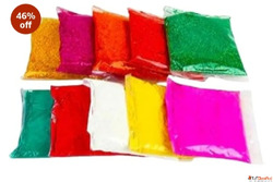 Holi Color Powder Pack Vibrant Festival Colors 10 Assorted S...