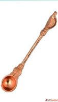 Traditional Copper Achamani Water Serving Spoon Decorative C...