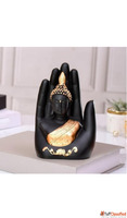 Buddha Hand Incense Holder Black and Gold Decorative Statue ...