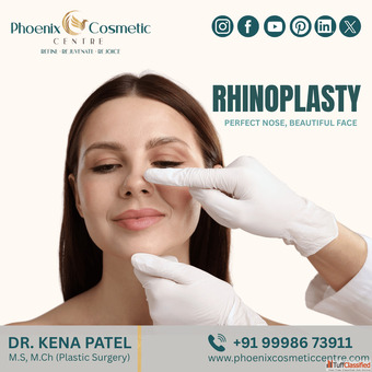 Natural Nose Reshaping with Rhinoplasty in Ahmedabad l Phoenix Cosmetic Centre
