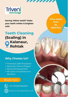 Teeth Cleaning in Kalanaur Rohtak Triveni Dental