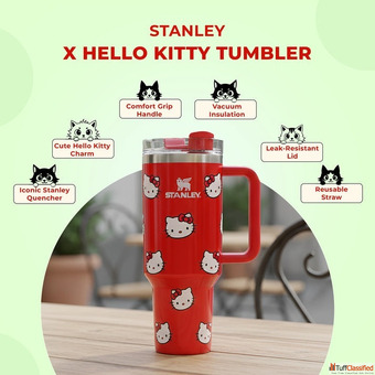Hello Kitty Tumbler by 7 Dots Cute Leak-Proof Made for Everyday Use