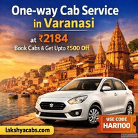 Book One-Way Cab Service in Varanasi at just 2184