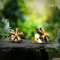 Sustainable Handmade Jewellery - Coconut Shell Fusion Design...