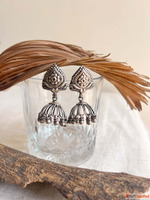 Buy Jheena Silver Jhumka With Ghungroos Online For Women By ...