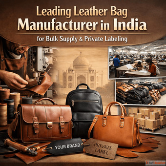 Leading Leather Bag Manufacturer in India for Bulk Supply and Private Labeling