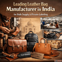 Leading Leather Bag Manufacturer in India for Bulk Supply an...