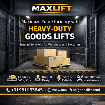 Goods Lift Manufacturers in Delhi NCR Max Elevator
