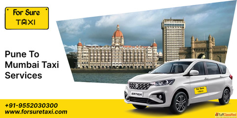 Pune to Mumbai Taxi Service start at Best Price 3090 - For Sure Taxi