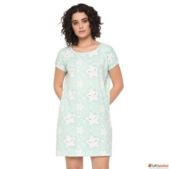 Buy Women Night Dress for Ladies for Every Wear This Dress Cotton Comfortable Sleepwear Stylish Nigh