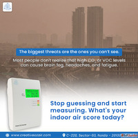 Air Quality Monitor Tracking Indoor and Outdoor Air