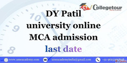 DY Patil university online MCA admission last date