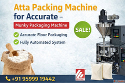 Atta Packing Machine for Accurate - Munky Packaging Machine