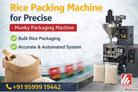Rice Packing Machine for Precise - Munky Packaging Machine