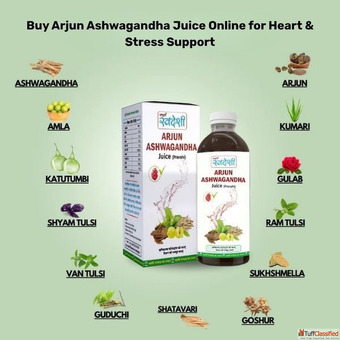 Buy Arjun Ashwagandha Juice Online for Heart Stress Support