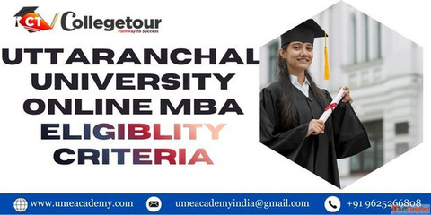 Uttaranchal university online MBA eligiblity criteria