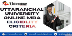 Uttaranchal university online MBA eligiblity criteria