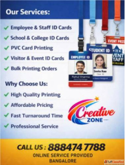 Creative Zone Lanyards and Tags Printing Schools PVC Card Printing 451