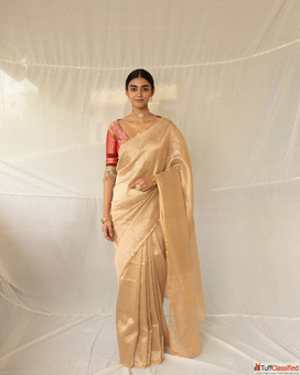 Buy Best Chanderi Saree for Bride Online - Priyanka Raajiv