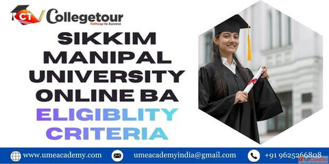Sikkim Manipal university online BA eligiblity criteria
