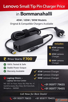 Lenovo Small Tip Pin Charger Price in Bommanahalli Best Deals Available