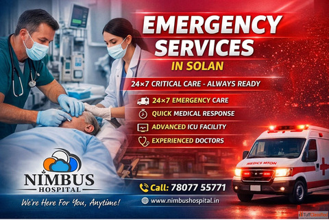 Hospital with emergency services in Solan