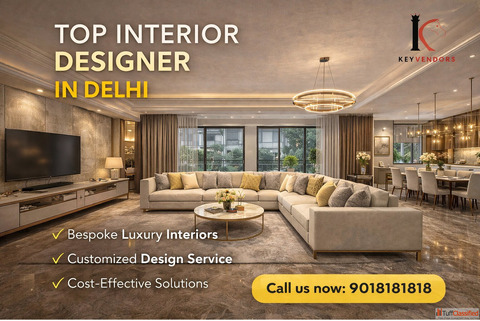 Top Interior Designers in Delhi - Trusted Experts by Keyvendors