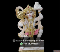 Buy Premium Handcrafted Marble Hanuman Statue by Marble Temp...