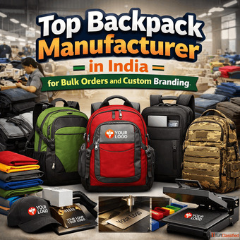 Top Backpack Manufacturer in India for Bulk Orders and Custom Branding