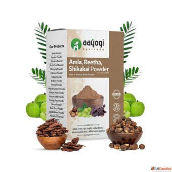 Amla Reetha Mix Powder for Natural Hair Growth Strong Roots