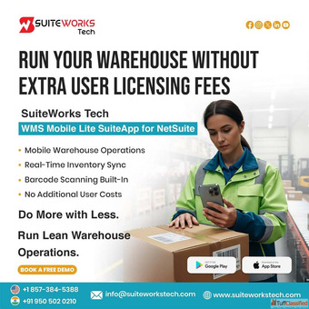 SuiteWorks Tech NetSuite WMS Mobile App Warehouse Management Software