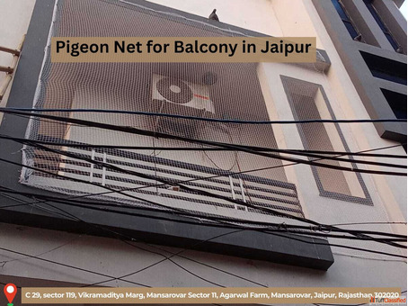 Durable Pigeon Net for Balcony in Jaipur Installation