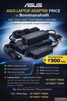 Asus Laptop Adapter Price in Bommanahalli