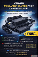 Asus Laptop Adapter Price in Bommanahalli