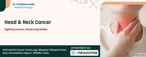 Best Head and Neck Cancer Oncologist in Ahmedabad Dr Kshitij Domadia