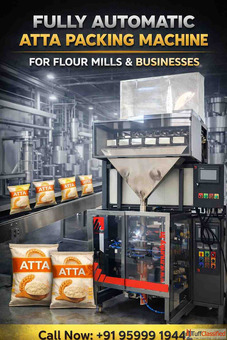 Fully Automatic Atta Packing Machine for Flour Mills Businesses