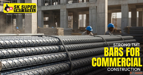Strong TMT Bars for Commercial Construction