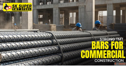 Strong TMT Bars for Commercial Construction