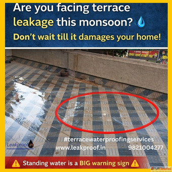 Are you facing terrace leakage- Get repairs done before Monsoon to protect your home
