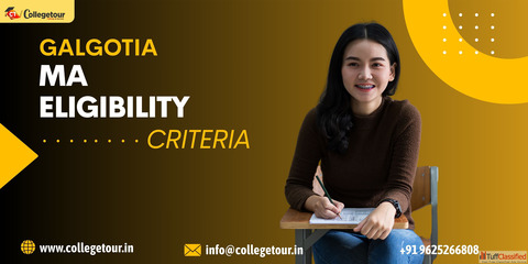 Galgotia MA Eligibility Criteria