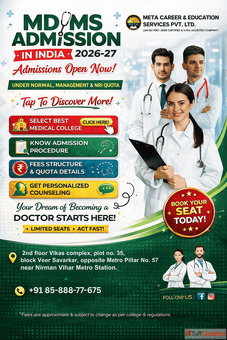 MD MS Admission in india Top MD MS Colleges in india