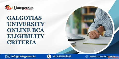 Galgotias university online BCA eligibility criteria