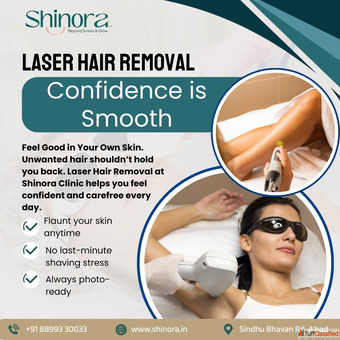 Get Flawless Skin with Advanced Laser Hair Removal in Ahmedabad at Shinora Clinic
