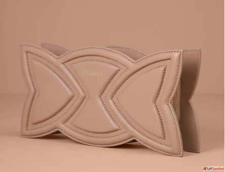 Tulip Clutch Beige - Premium Style for Modern Women