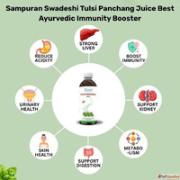 Sampuran Swadeshi Tulsi Panchang Juice Best Ayurvedic Immuni...