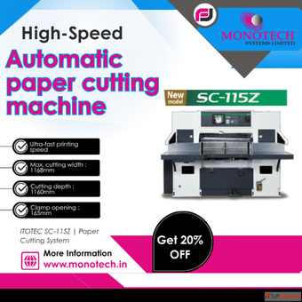 Buy High-Speed Automatic Paper Cutting Machine Monotech