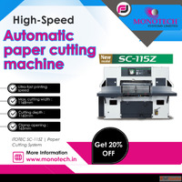 Buy High-Speed Automatic Paper Cutting Machine Monotech