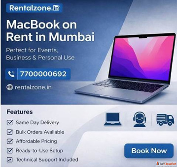 MacBook on rent in Mumbai starting at 2000.