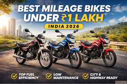 Best Mileage Bikes Under 1 Lakh in India 2026